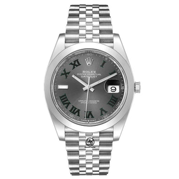 Rolex DateJust ii 126300 Federer Dial Smooth Bezel MINT - Diamonds East Intl.