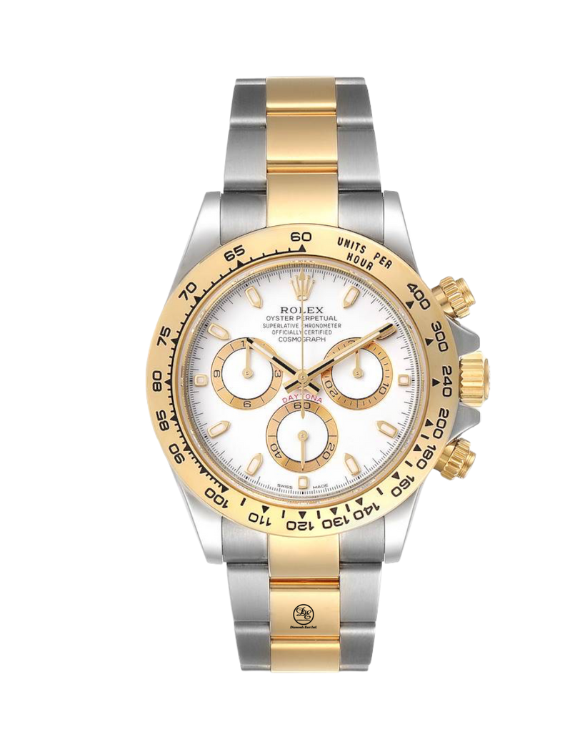 Unworn Rolex Daytona 116503 White Dial Two Tone Box and Papers - Diamonds East Intl.