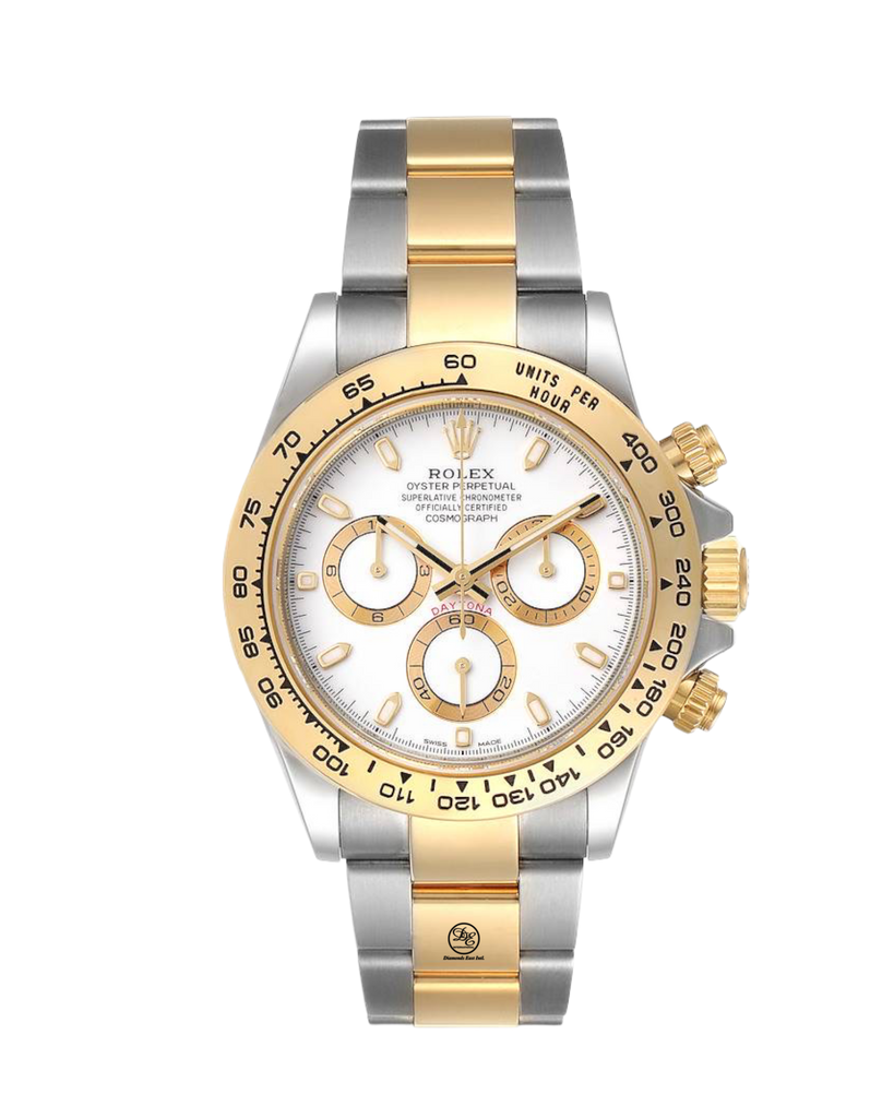 PreOwned Rolex Daytona 116503 White Dial Two Tone Box and Papers