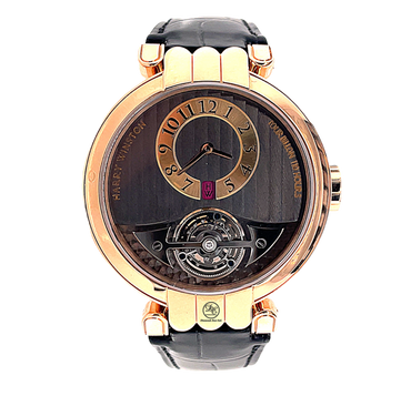 Harry Winston Excenter 200-MMT40R 110 Hours Tourbillon in 18K Rose Gold Box and Papers MINT