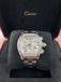 Cartier Roadster XL Chronograph W62019X6 2618 Custom Diamond Bezel PreOwned
