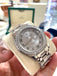 Rolex Day-Date 18946 Platinum 39 Factory Diamond Bezel Factory Silver Diamond Myriad Dial PreOwned