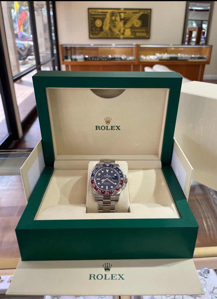 Rolex GMT-Master II 126719BLRO Blue Dial White Gold Box and Papers UNWORN 
