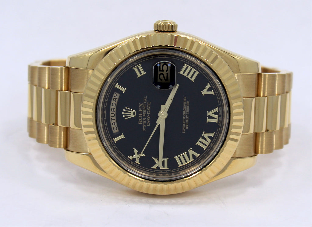 Roman Dial Rolex 41mm Day Date Gold Rolex President Day-Date