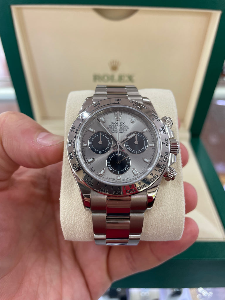 Rolex Daytona 116509 White Gold Cosmograph Silver Panda Dial Box