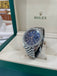 Rolex Datejust 41 126300 Blue Stick Dial Custom 3.25ct Diamond Bezel Jubilee PreOwned - Diamonds East Intl.
