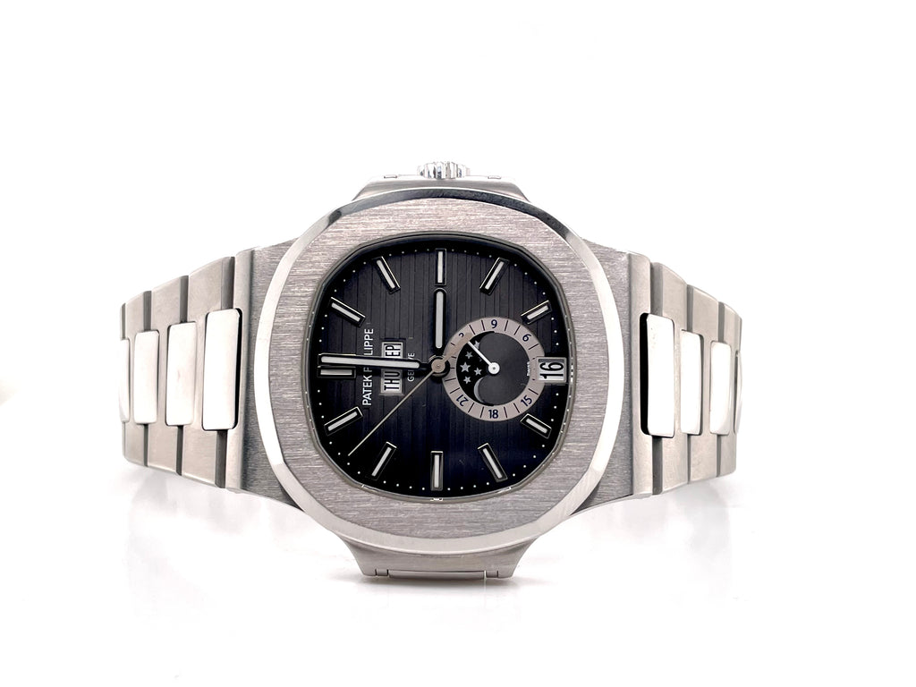Patek Philippe Nautilus Annual Calendar Moon Phase Steel 5726/1A-001 Box and Papers - Diamonds East Intl.