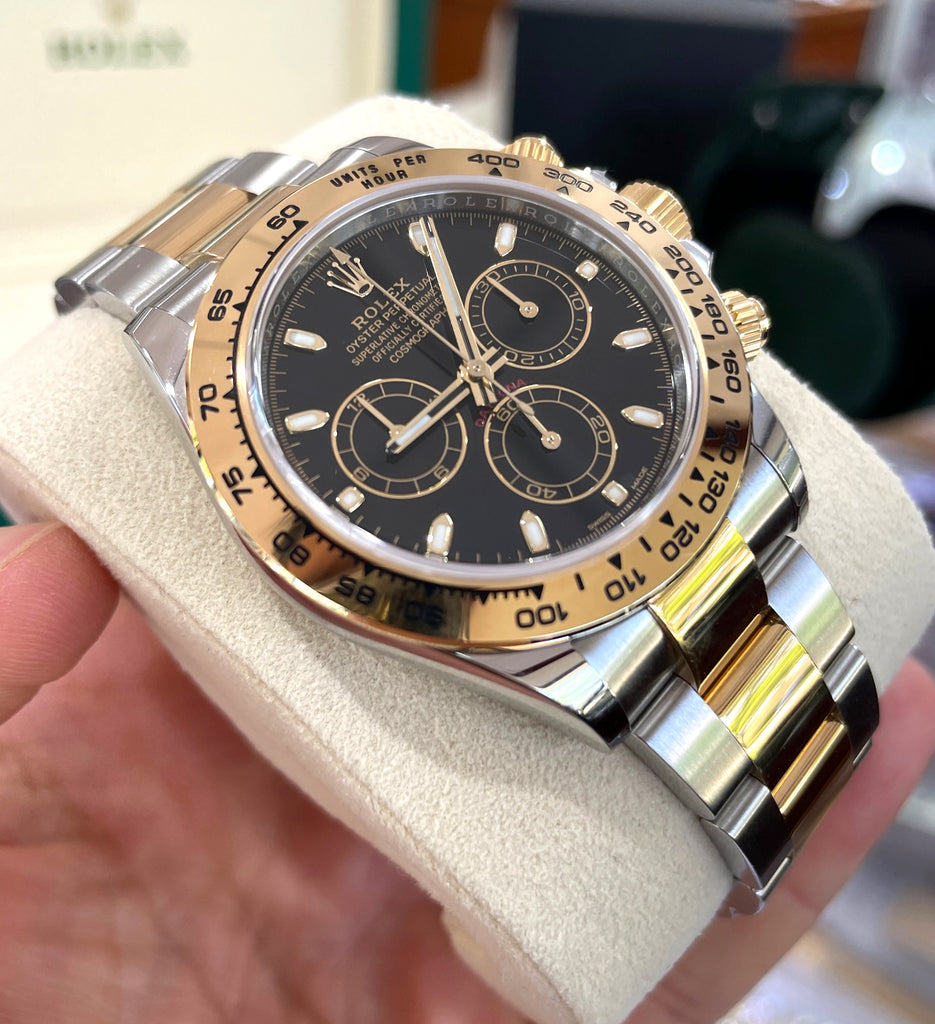 Rolex Daytona Two Tone Black Dial 116503 Box and Papers Unworn
