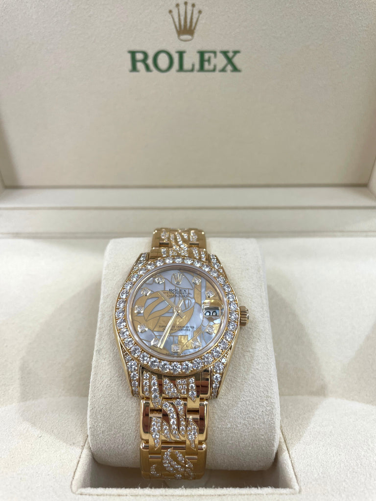 Rolex Datejust Pearlmaster 34 Yellow Gold - 34 Diamond Bezel