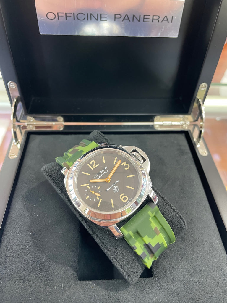 Panerai Luminor Marina Acciaio Logo Tropical Brown Dial 44mm Watch