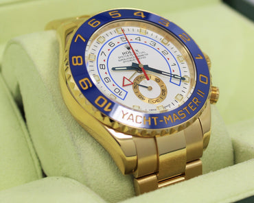 Rolex Yacht-Master II 18k Yellow Gold 116688 Oyster Box /Papers 