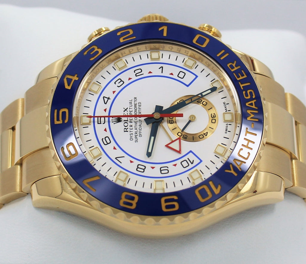 Rolex Yacht-Master II 18k Yellow Gold 116688 Oyster Box /Papers 