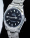Rolex Explorer I 114270 Stainless Steel Oyster Black Dial Watch - Diamonds East Intl.