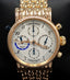 CHRONOSWISS Tora CH7421R Chronograph 18K Rose Gold 38mm Silver Dial Watch FULLY SERVICED
