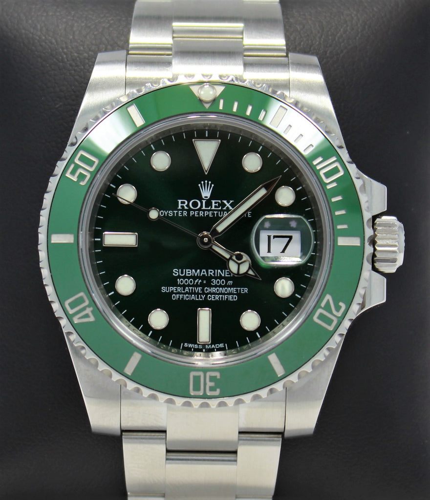 116610LV Hulk Submariner 2014 Full Set Complete with Box and Papers