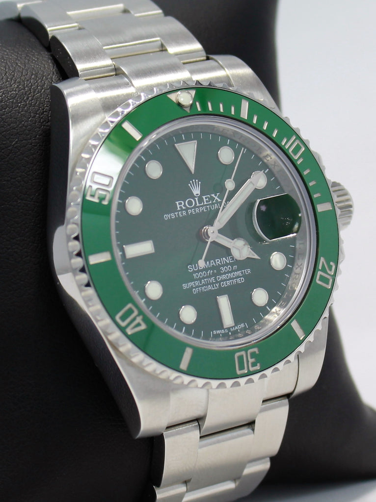 ROLEX Submariner HULK 116610LV  Swiss Watch & Diamond Exchange