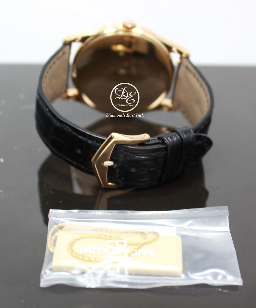 Patek Philippe Calatrava 5196R 37mm 18K Rose Gold Gray Dial Manual Watch BOX/PAPERS - Diamonds East Intl.