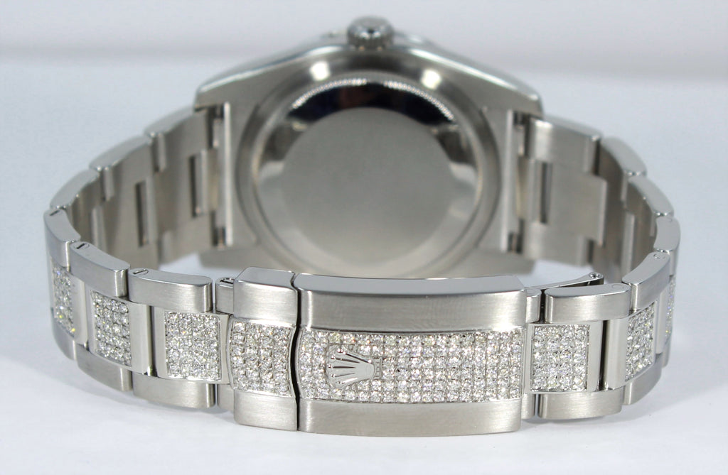 Rolex DateJust 116200 36mm black diamond dial bezel & bracelet oyster perpetual - Diamonds East Intl.