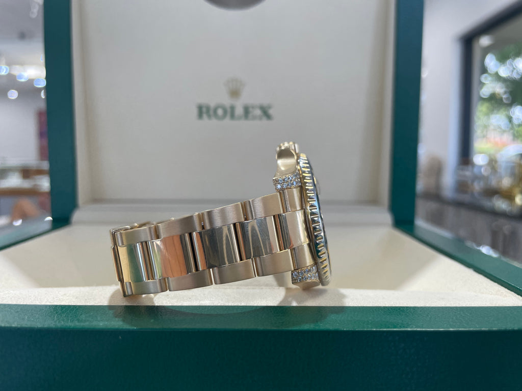 Rolex GMT-Master II 116718LN Custom Diamond Set Box and Papers PreOwned - Diamonds East Intl.