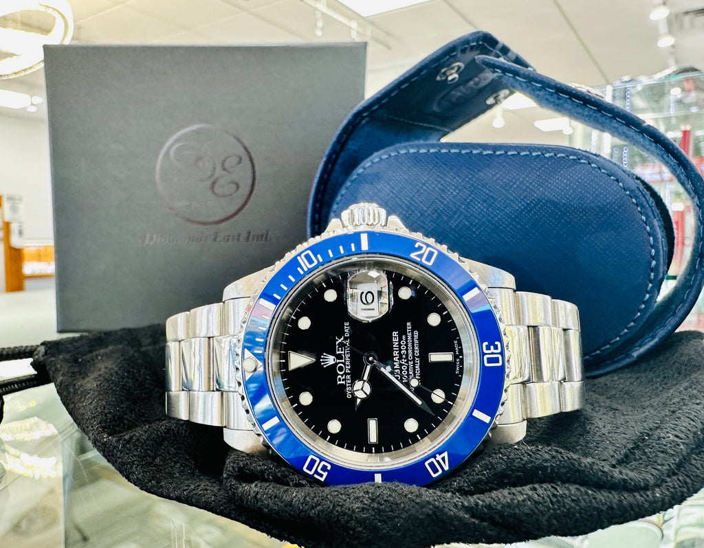 Rolex Submariner Steel Pre-Owned 16610 Blue