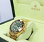 Rolex Gmt Master II Yellow Gold Green Dial 116718LN Box and Papers PreOwned