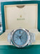 Rolex Platinum President Day Date 40 Glacier Blue Stick Motif 228206 BLURP Box and Papers PreOwned - Diamonds East Intl.