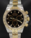 Rolex Daytona 116523 Black Dial Cosmograph 18K Yellow Gold /SS Watch PAPERS