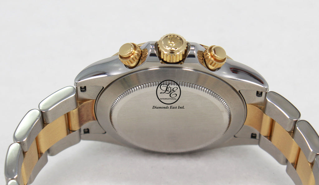 Rolex Daytona 116523 Black Dial Cosmograph 18K Yellow Gold /SS Watch PAPERS - Diamonds East Intl.