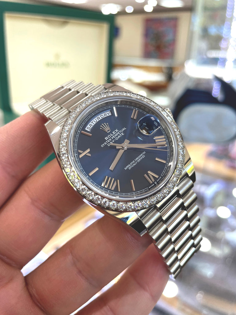 Rolex day date factory diamond Clearance