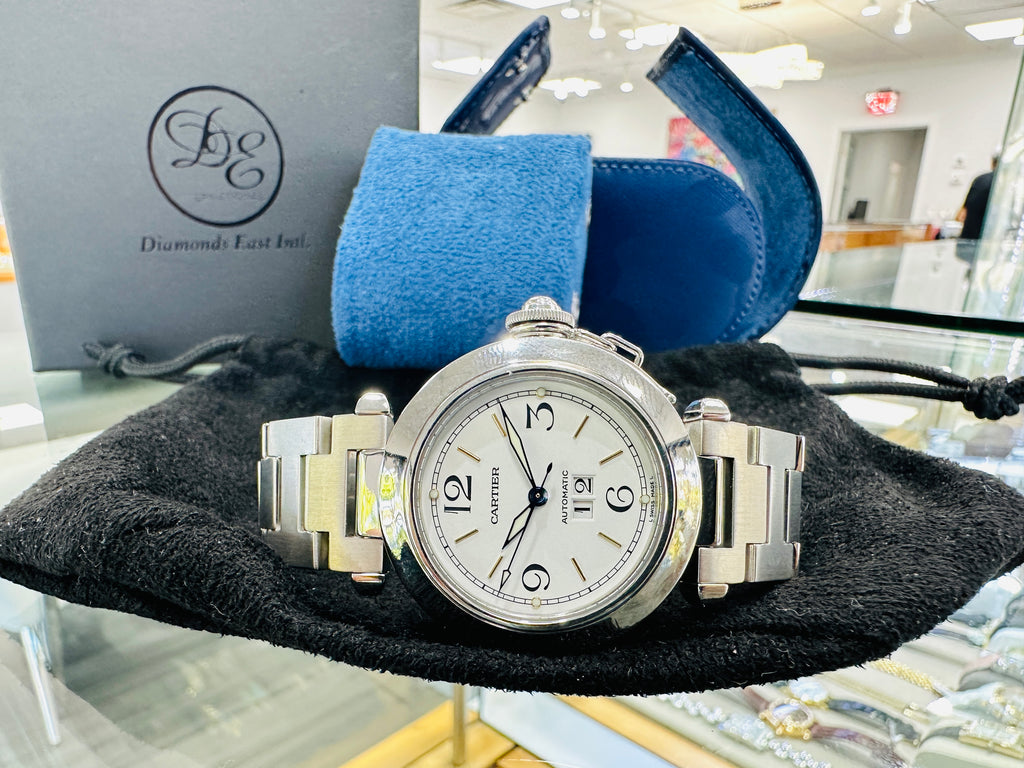 Cartier Pasha C 35mm 2475 Stainless Steel Automatic Watch Mint