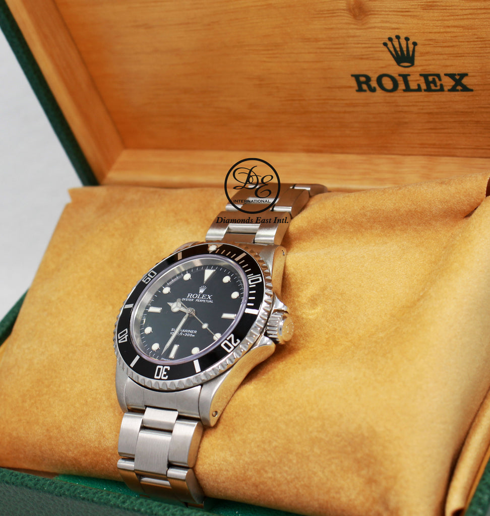 ROLEX Submariner 14060 Oyster Stainless Steel Black Dial Watch