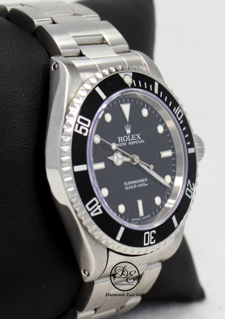 ROLEX Submariner 14060 Oyster Stainless Steel Black Dial Watch