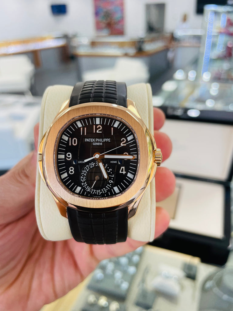 Philippe Nautilus 5164r Aquanaut Travel Time Patek Philippe