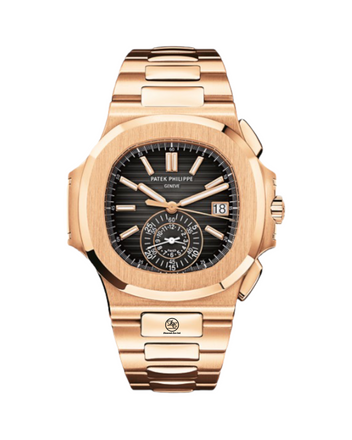 PATEK PHILIPPE Nautilus 5980/1R-001 18K Rose Gold 40mm Chrono Watch MINT BOX/PAPERS - Diamonds East Intl.