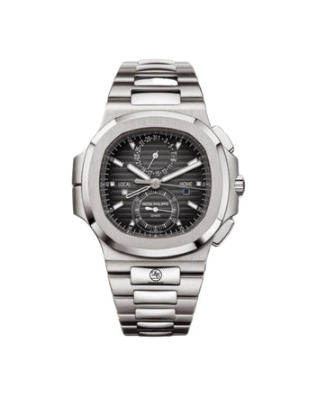 PATEK PHILIPPE Nautilus 5990-1A Travel Time 40mm Chronograph BOX/PAPERS - Diamonds East Intl.
