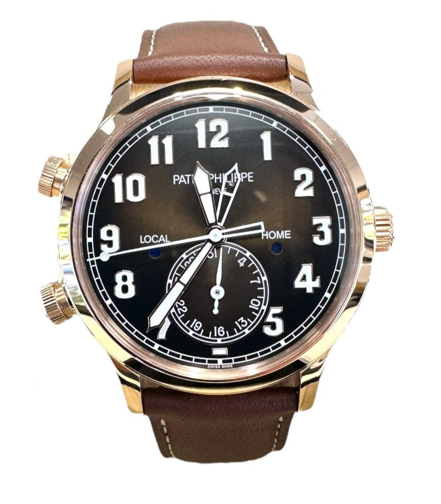 Patek Philippe Aquanaut 5164R Travel Time Brown Dial 18K Rose Gold Box & Papers 2022 Mint