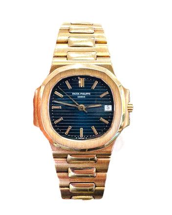 Patek Philippe Nautilus 3800J Blue Dial Mint Condition PreOwned Box/Papers - Diamonds East Intl.