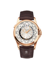 Patek Philippe World Time 5130R 18K Rose Gold Mechanical Silver