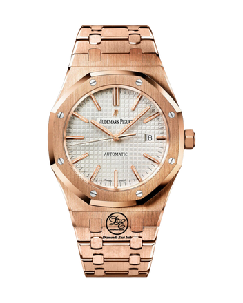 Audemars Piguet Royal Oak Automatic 41mm Watch Silver Dial 15400OR.OO.D088CR.01 - Diamonds East Intl.