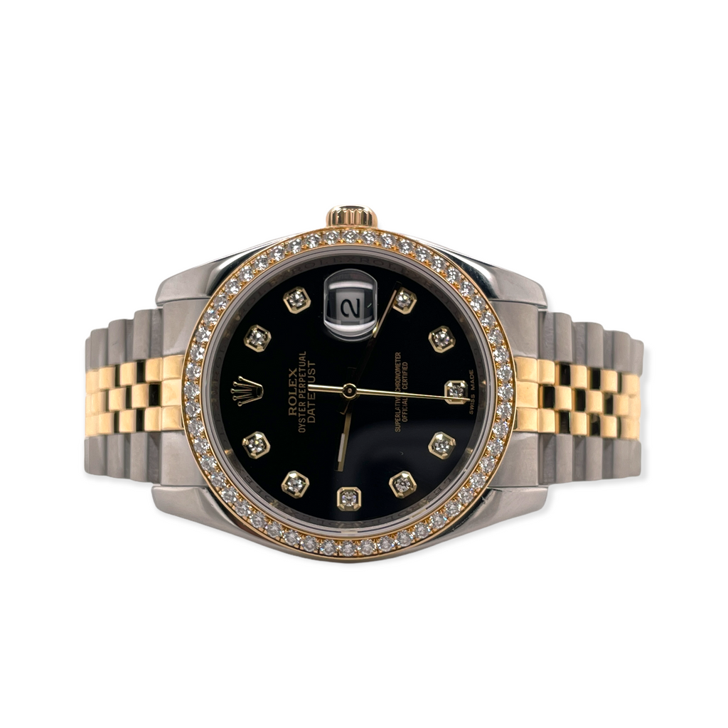 Rolex Datejust 36mm 116243 Factory Diamond Dial And Factory