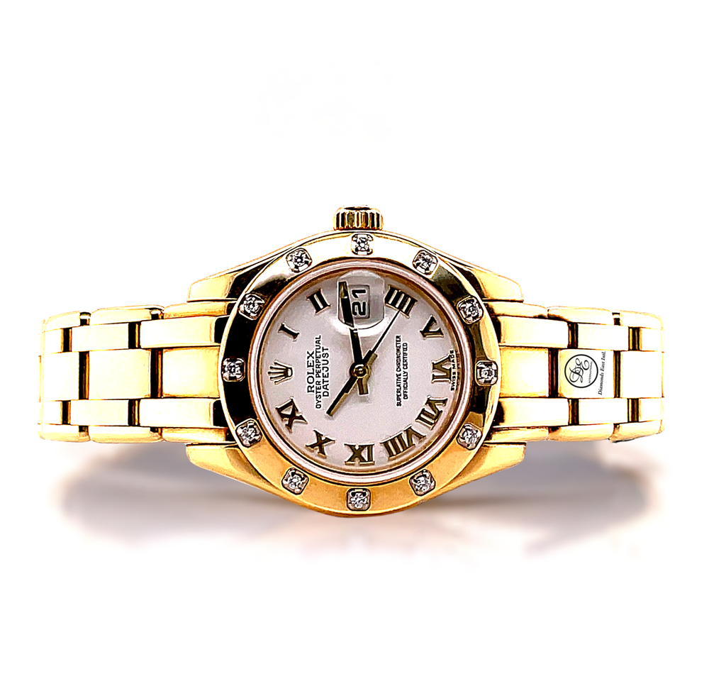 Rolex Masterpiece 80318  Datejust 18k Yellow Gold Factory Diamond Bezel