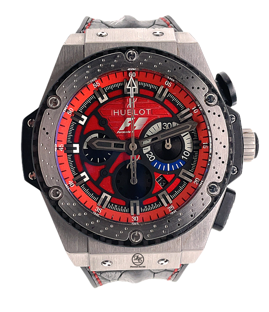 Hublot Formula Big Bang King Power F1 One Austin Titanium Limited Edition 703.NQ.8512.HR.FTX12 Diamonds East Intl