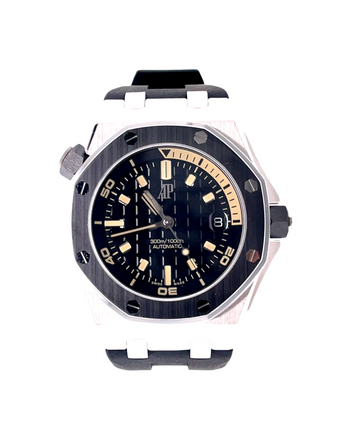 Audemars Piguet Royal Oak Diver Offshore 15720CN.OO.A002CA.01 White Gold Limited Edition 300 Pieces World Wide Box & Papers Unworn - Diamonds East Intl.