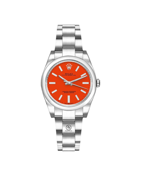 Rolex Oyster Perpetual 31mm 277200 Red Dial Unworn– Diamonds East