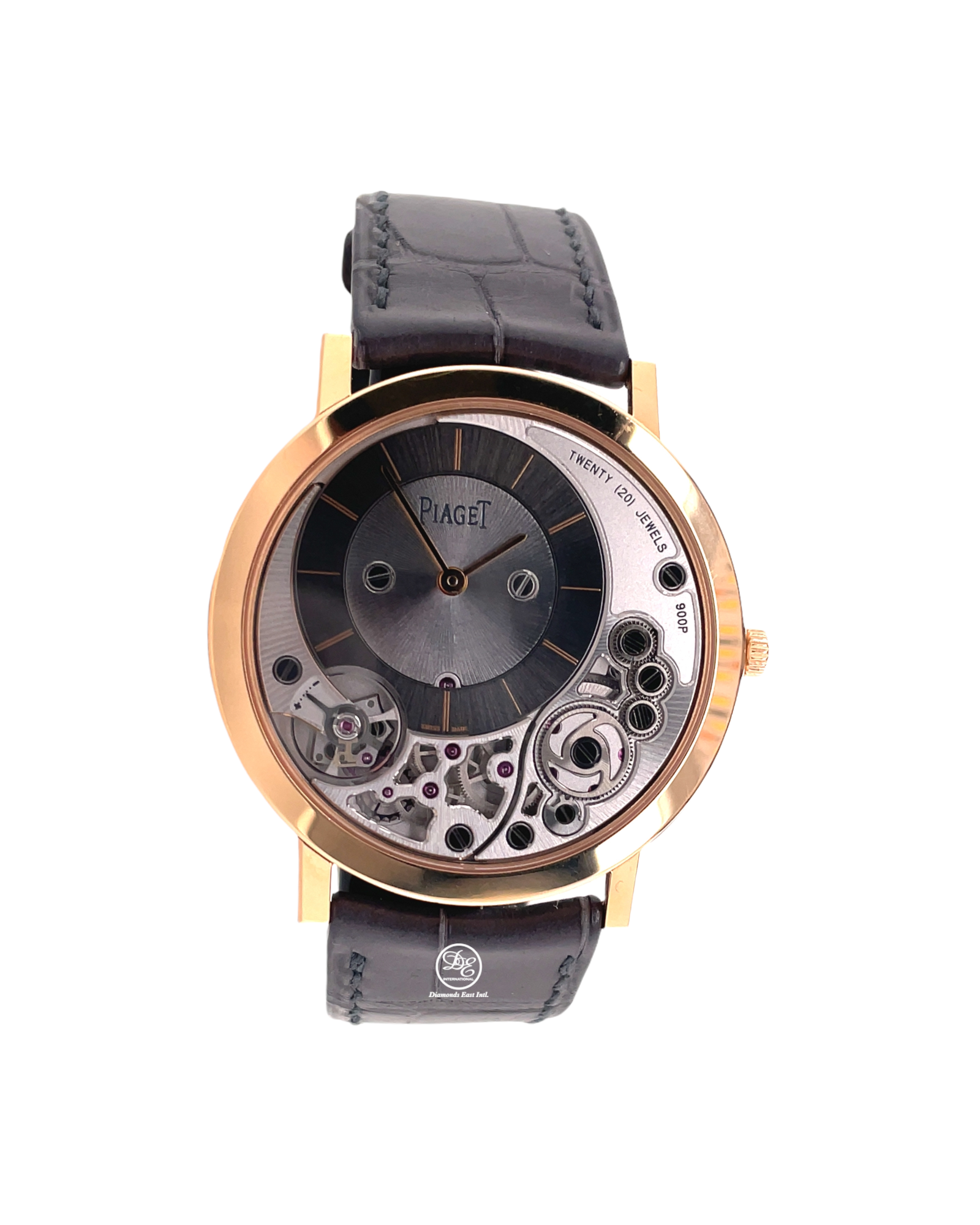 Piaget Altiplano G0A39110 Rose Gold with Grey Alligator Leather