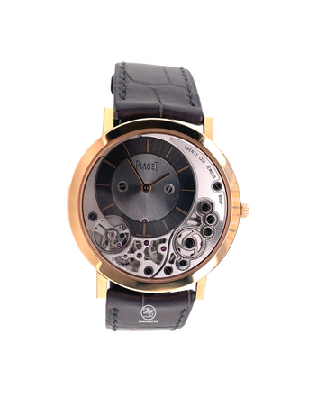 Piaget Altiplano G0A39110 Rose Gold with Grey Alligator Leather PreOwned - Diamonds East Intl.