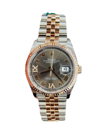 Rolex Datejust 36 126231 Two Tone EverRose and Steel Jubilee Factory Slate Diamond Dial Box and Papers PreOwned - Diamonds East Intl.