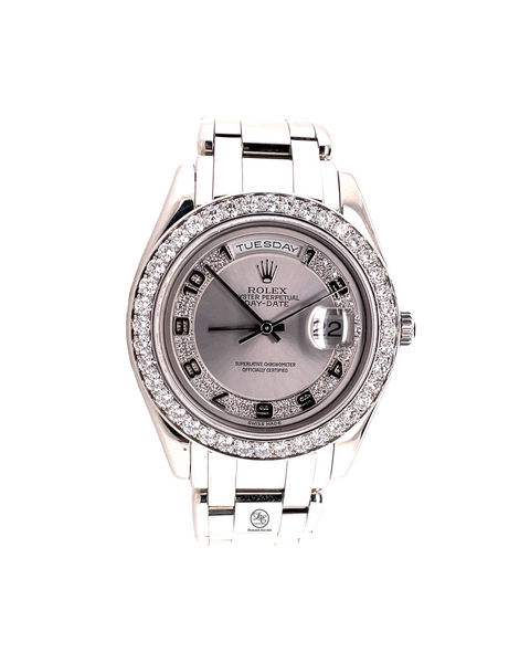 Rolex Masterpiece Day Date 18946 Platinum 39 Factory Diamond Bezel