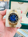 Rolex Day-Date 36 Presidential 18238 18K Yellow Gold Factory Blue Viniet Diamond Dial 