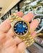 Rolex Day-Date 36 Presidential 18238 18K Yellow Gold Factory Blue Viniet Diamond Dial 